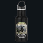 Kruger National Park South Africa Rhino Watercolor 532 Ml Water Bottle<br><div class="desc">Kruger National Park watercolor design. The park's high density of wild animals includes the Big 5: lions,  leopards,  rhinos,  elephants and buffalos.</div>