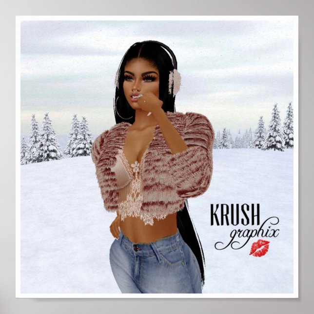 Krush Graphix by Ahsek Novel Snow Day Poster 3 (Front)