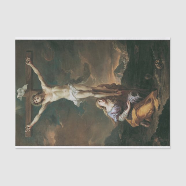 Kruzifixus Mit Maria Magdalena, Martino Altomonte Tissue Paper (Front)