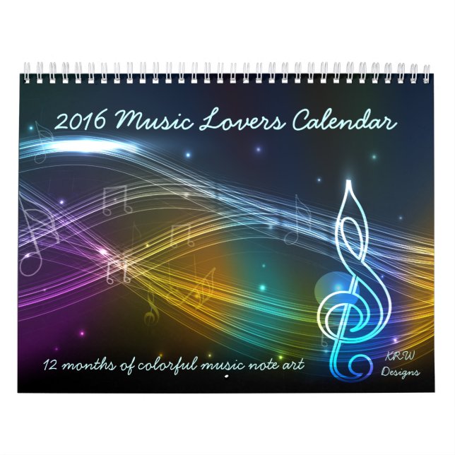 KRW 2016 Music Lovers Calendar (Cover)