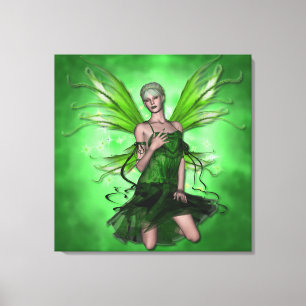 KRW Absinthe the Green Fairy Fantasy Art Canvas