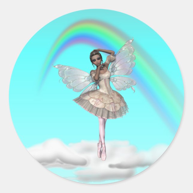 KRW Ballerina Faery Classic Round Sticker (Front)