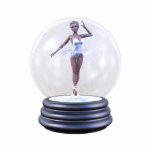 KRW Ballerina Snowglobe Sculpture Standing Photo Sculpture<br><div class="desc">KRW Ballerina Snowglobe Sculpture</div>