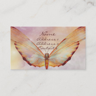 KRW Beautiful Butterfly Pastel Business Card