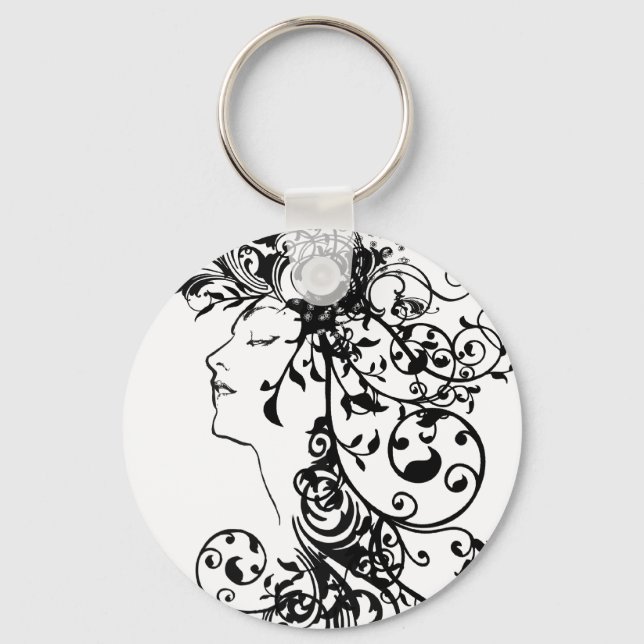 KRW Beauty Flourishes Key Ring (Front)