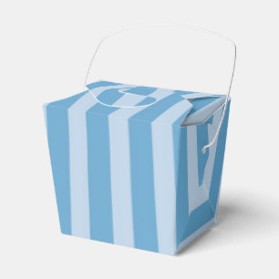 KRW Blue Stripe Take Out Favour Box