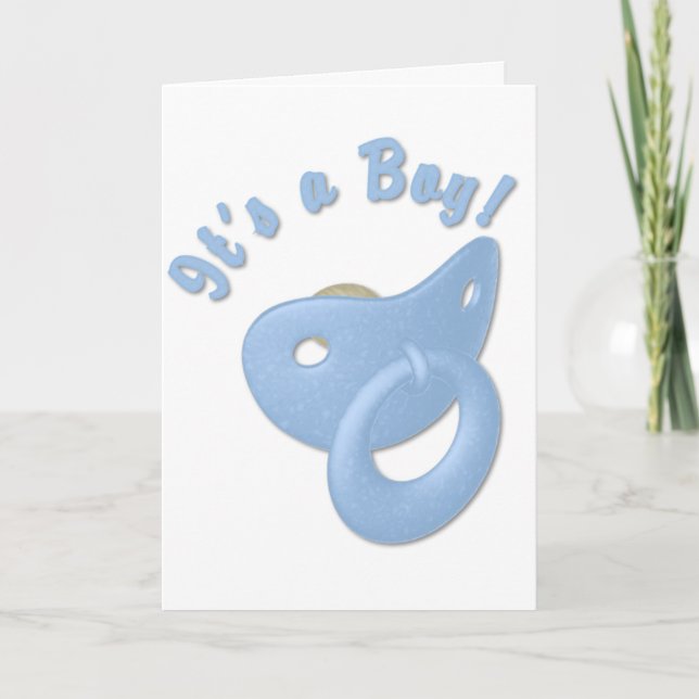 KRW Boy Pacifier Baby Shower Invitation (Front)