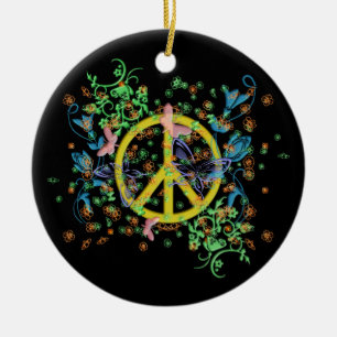 KRW Butterfly Peace Symbol Ornament