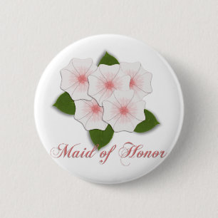 KRW Cherry Blossoms Maid of Honour 6 Cm Round Badge