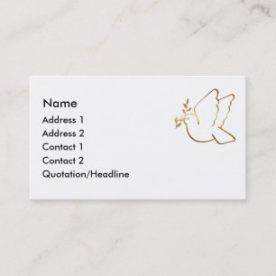KRW Christian Dove Custom Business Card
