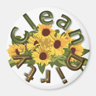 KRW Clean and Dirty Large 3" Kitchen Magnet