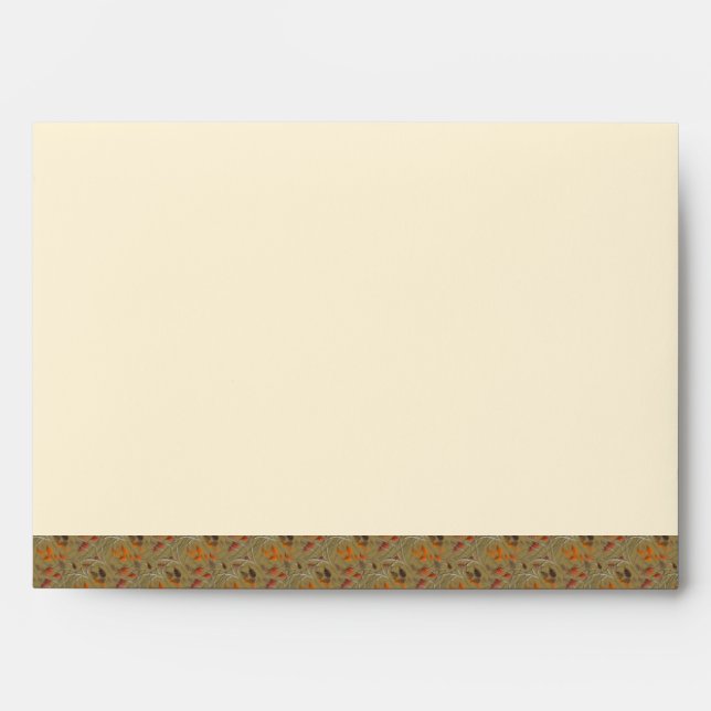 KRW Colourful Autumn Leaves A7 Envelope (Front)