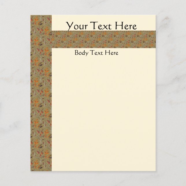 KRW Colourful Autumn Leaves Small Flyer Template (Front)