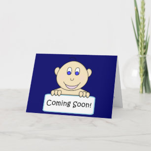 KRW Coming Soon Boy Baby Shower Invitation