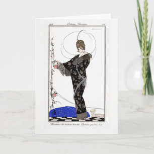 KRW Costumes Parisiens 1914 Blank Note Card