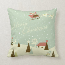 KRW Country Christmas Santa Pillow