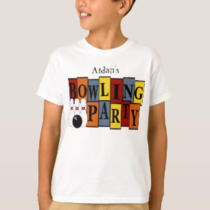 KRW Custom Bowling Birthday Party Kid's T-Shirt
