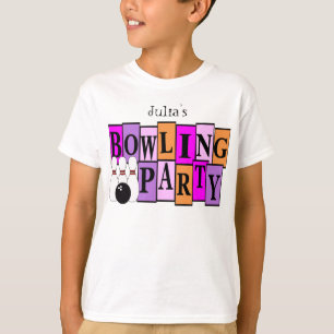 KRW Custom Bowling Birthday Party Kid's T-Shirt