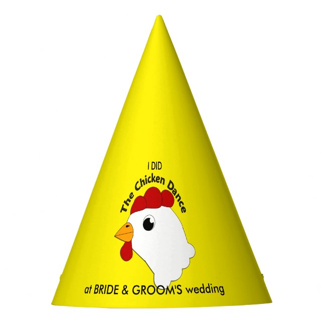 KRW Custom Funny Chicken Dance Wedding Hat (Front)
