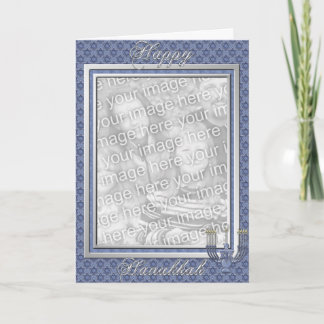 KRW Custom Happy Hanukkah Photo Frame Holiday Card