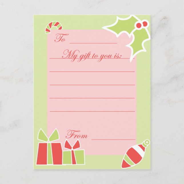 KRW Custom Holiday Gift Card (Front)