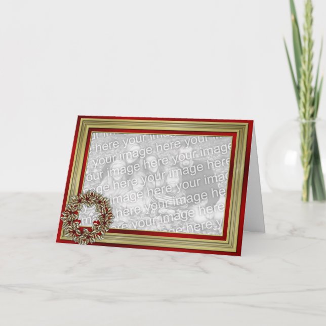 KRW Custom Holiday Photo Frame Card (Front)