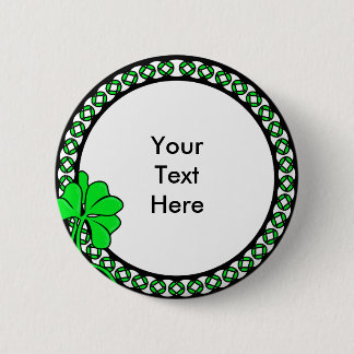 KRW Custom Irish Shamrock Circle 6 Cm Round Badge