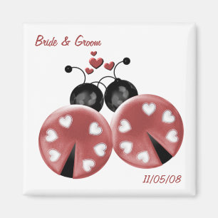 KRW Custom Love Bugs Wedding Favour Magnet