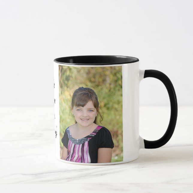 KRW Custom Photo Gift Mug with Custom Text (Right)