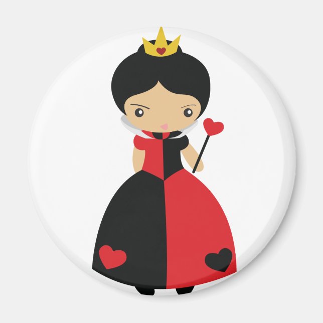 KRW Cute Queen of Hearts Magnet (Front)