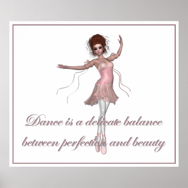 KRW Dance, Beauty, Perfection Ballerina Print (Front)