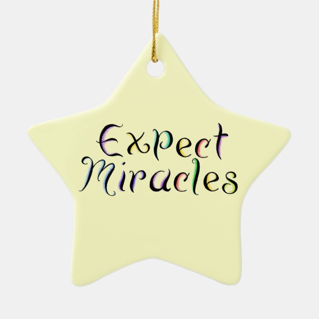 KRW Expect Miracles Star Ornament (Front)