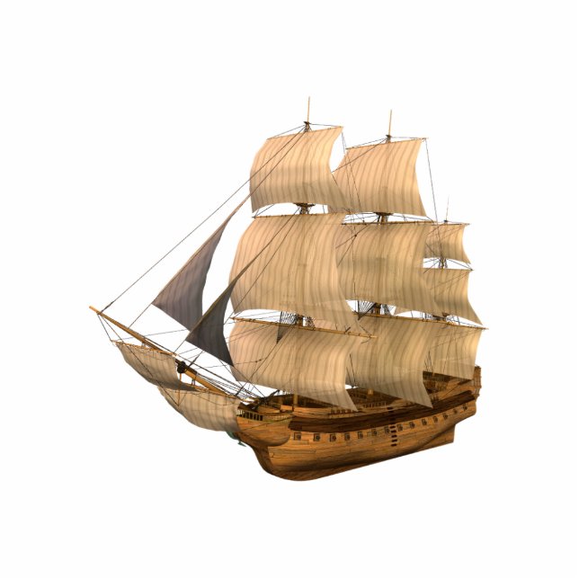 KRW Galleon Pirate Ship Photo Sculpture (Front)