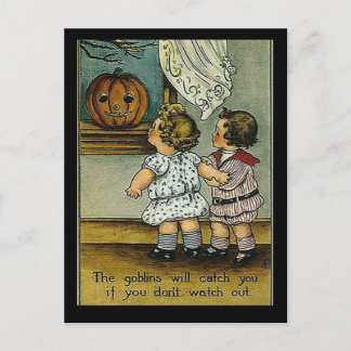 KRW Goblins Will Get You Vintage Halloween Postcard