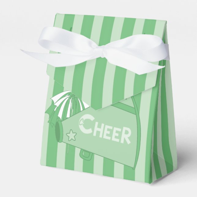 KRW Green Cheerleader Party Tent Favour Bag Favour Box (Front Side)