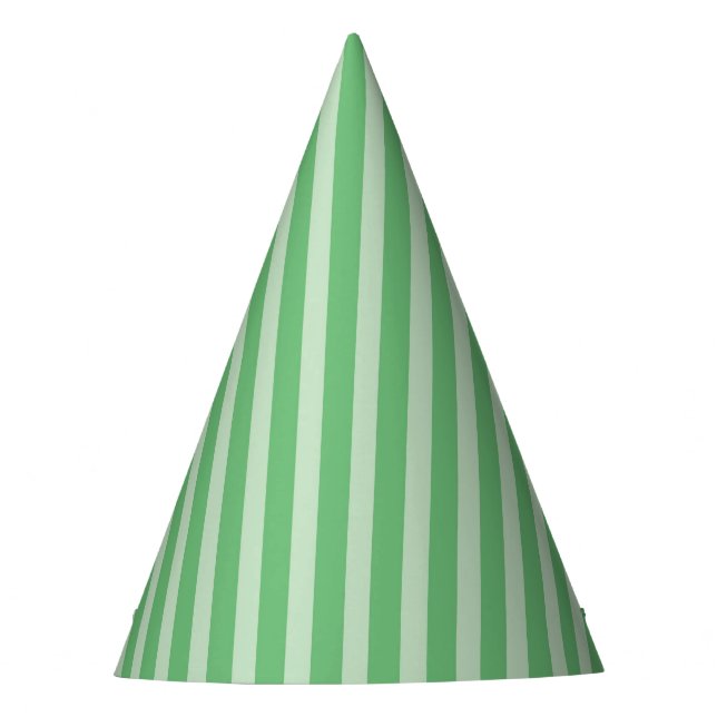 KRW Green Stripe Party Hat (Front)