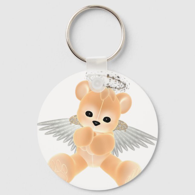 KRW Guardian Angel Bear Key Ring (Front)