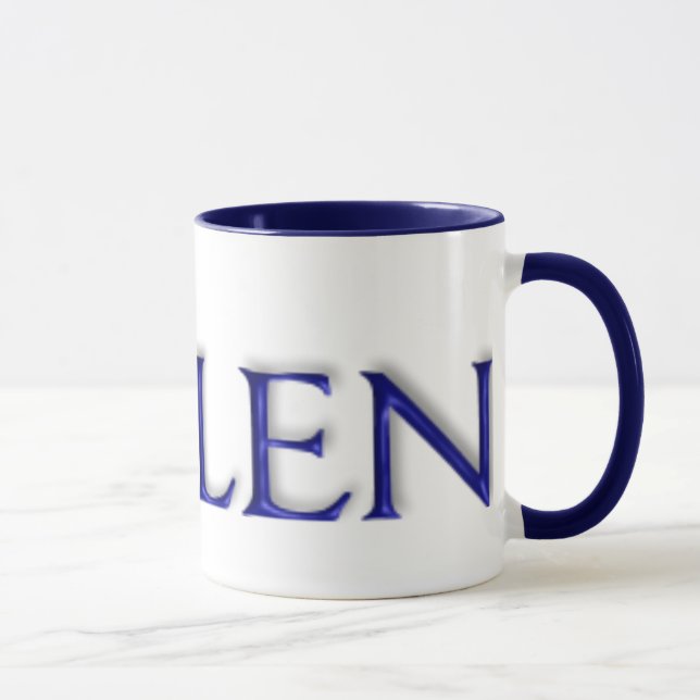 KRW Helen Blue Glass Mug (Right)