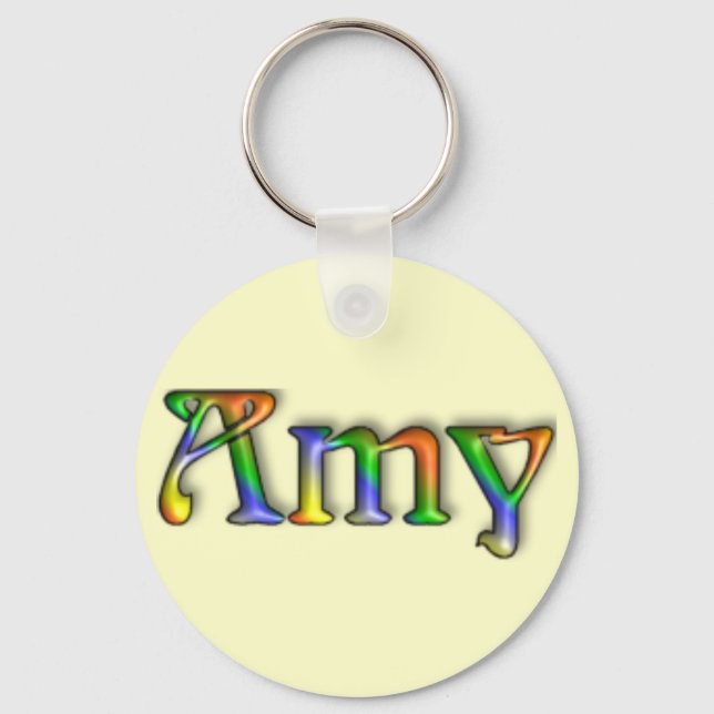 KRW Hippie Groove Name Keychain - Amy (Front)
