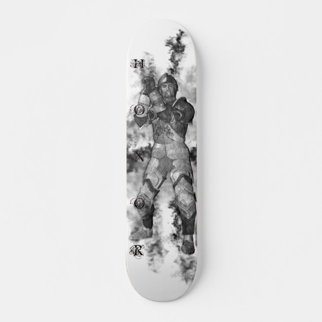 KRW Honour Knight in Battle Sketch Art V2 Skateboard (Front)
