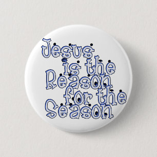KRW Jesus is the Reason for the Season 6 Cm Round Badge