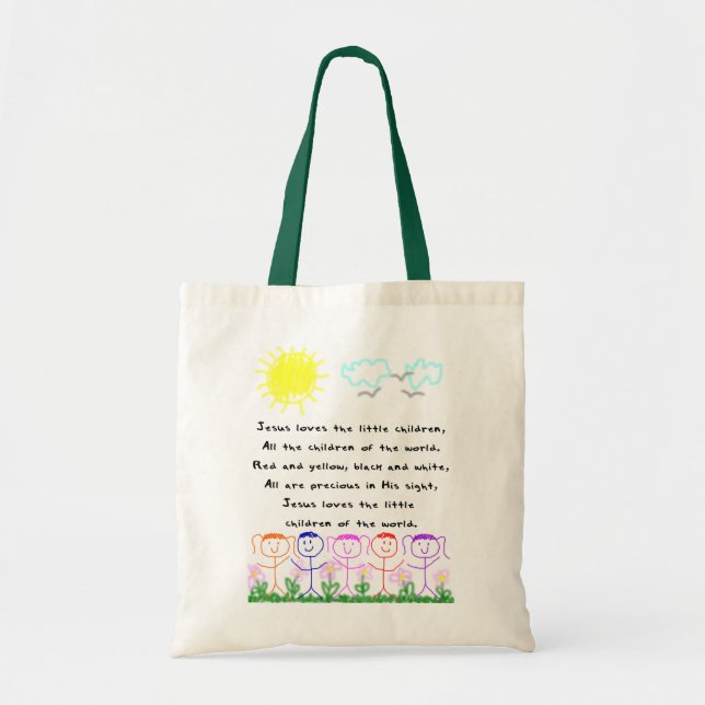 KRW Jesus Loves the Little Children Tote Bag (Front)