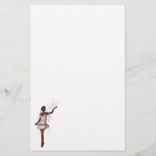 KRW Lana African American Fairy Fantasy Stationery