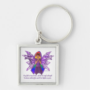 KRW LGBT Acceptance Red Head Faery Key Ring