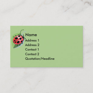 KRW Lucky Ladybug Business Card