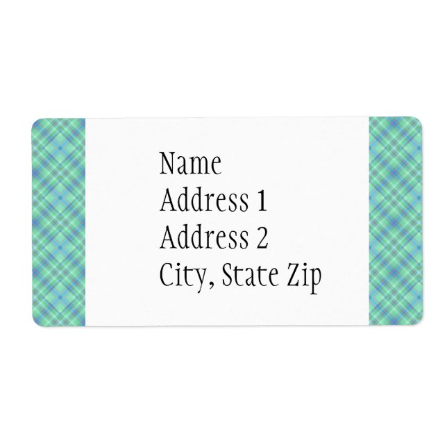 KRW Ocean Blue Custom Shipping Address Label (Front)