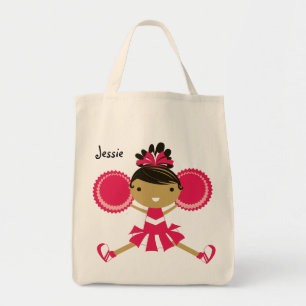 KRW Pink Cheerleader Custom Party Tote Bag