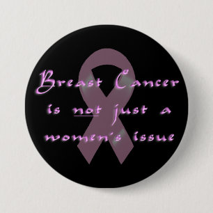 KRW Pink Ribbon Men 7.5 Cm Round Badge