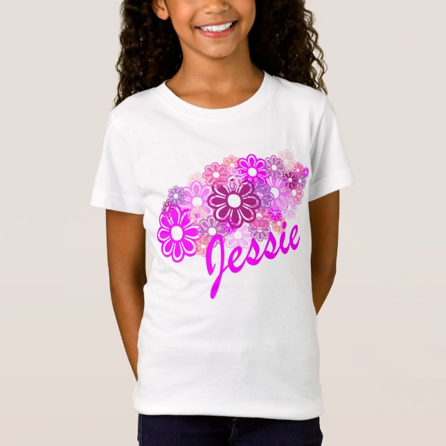 KRW Retro Flower Bunch Custom T-Shirt (Front)