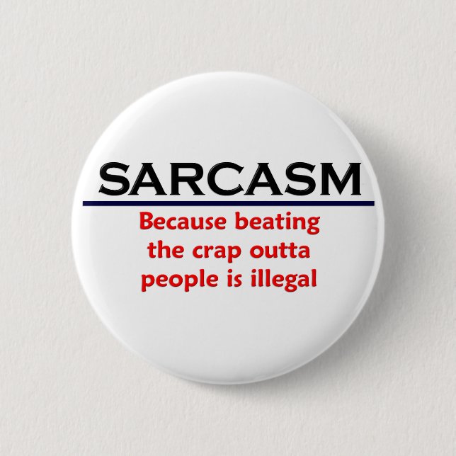 KRW Sarcasm Funny Joke 6 Cm Round Badge (Front)